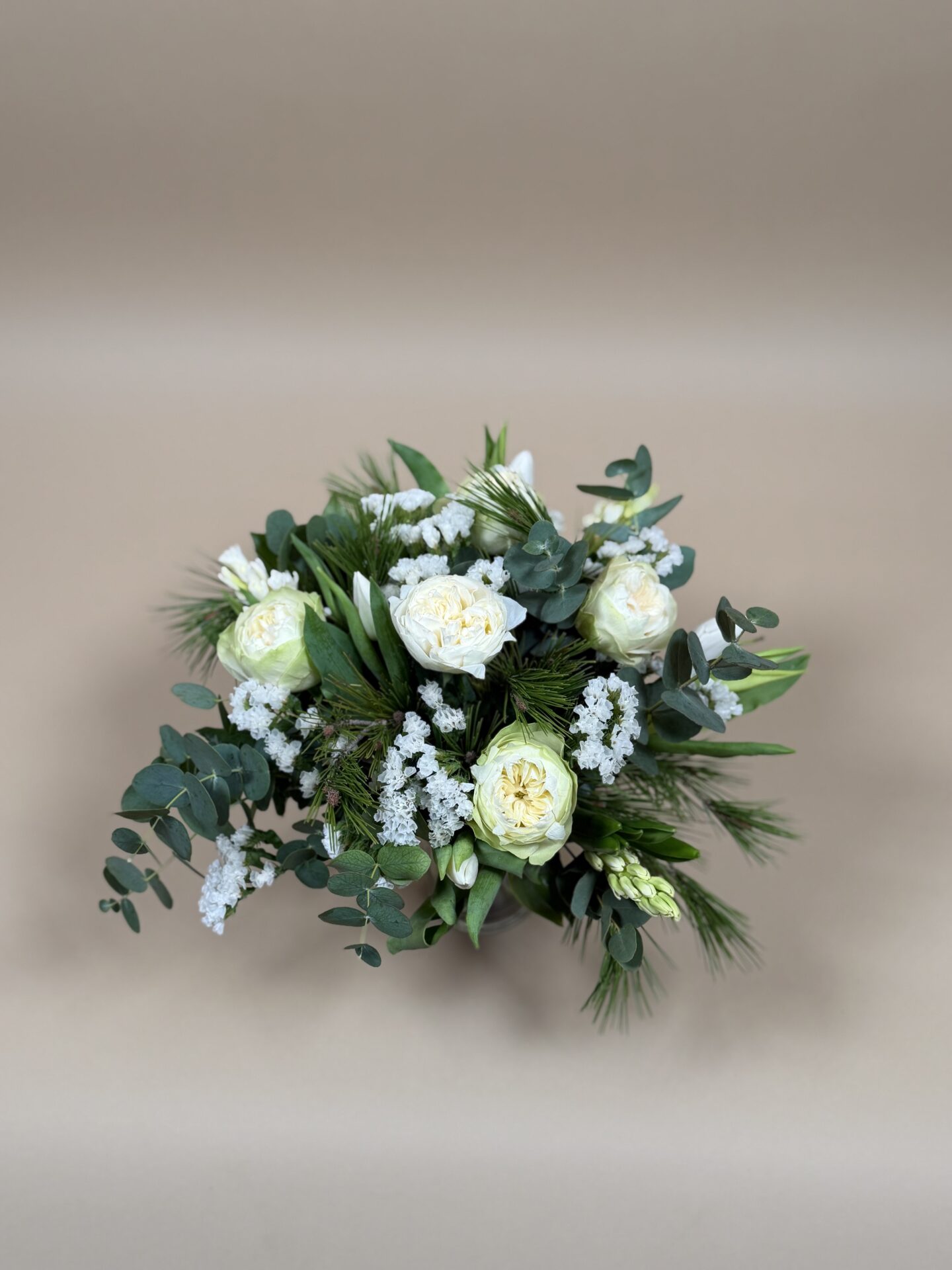 Composition florale ronde livrée à Courchevel station