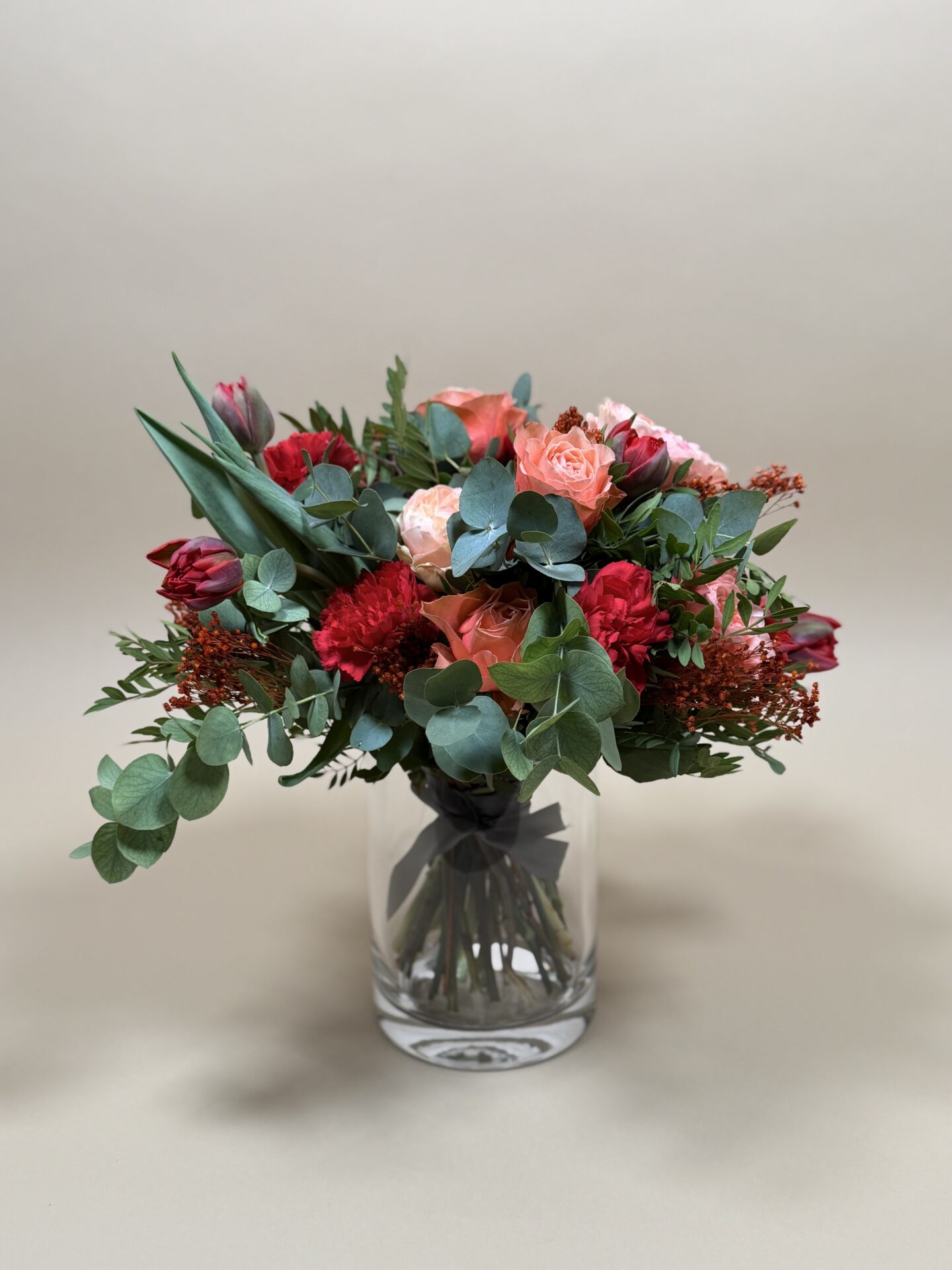 Bouquet rond Daniel livré par fleuriste à Courchevel