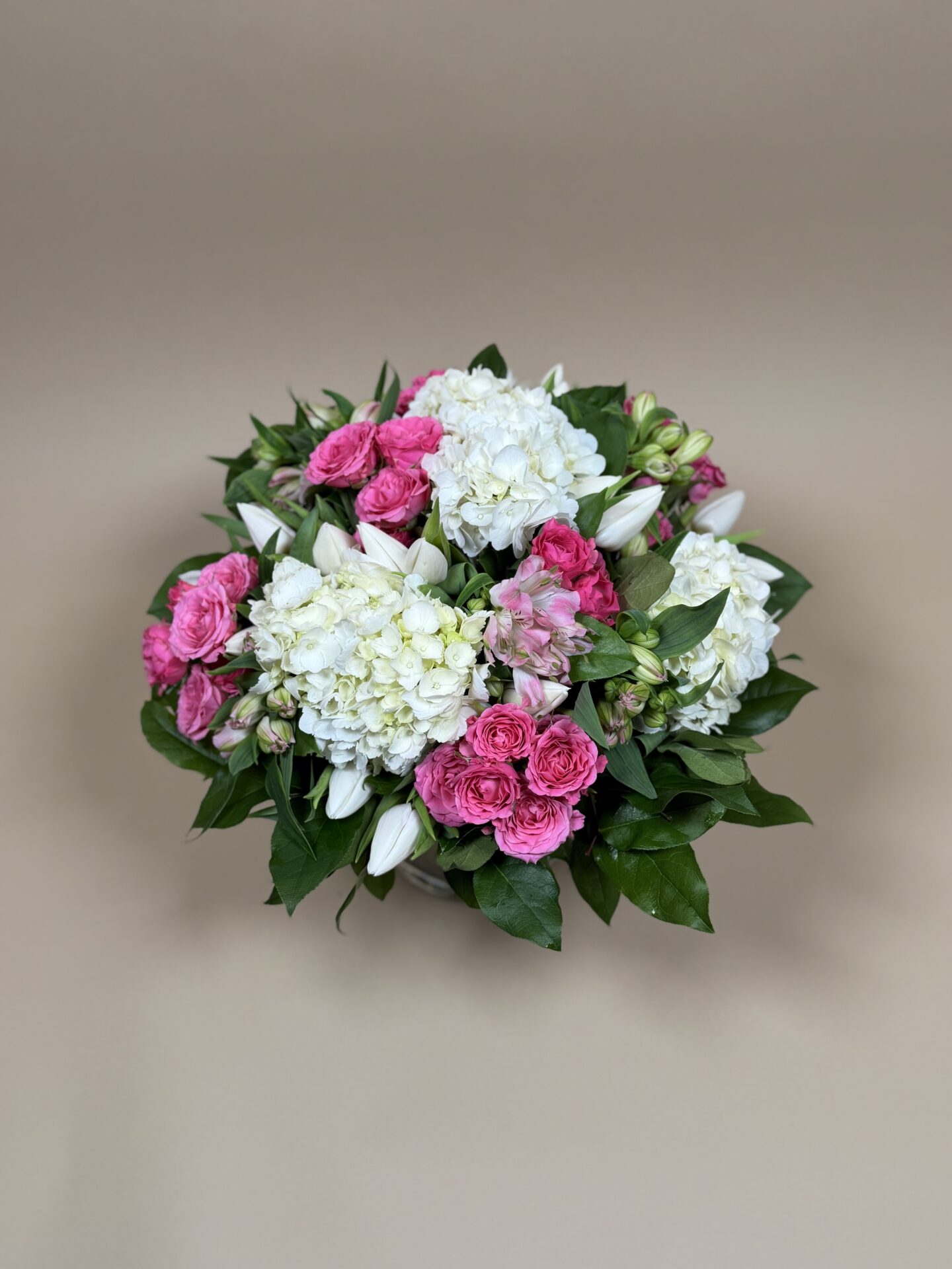 Bouquet de fleurs fraîches rond livré à Courchevel 1850